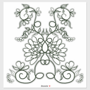 Colorez-moi Autocollant Joli Motif Floral