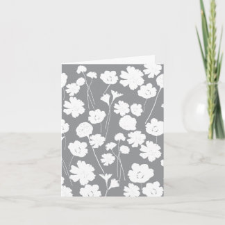 Colorez-Moi En Fleurs Blanches Sur Carte D'Anniver