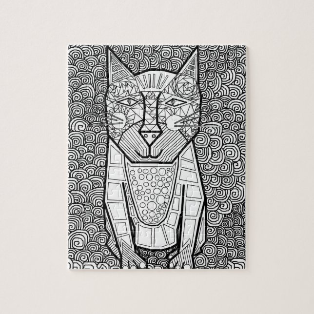 Colorez-moi puzzle de chat (Vertical)