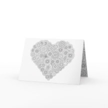 Colorez votre propre carte de voeux pour le coeur