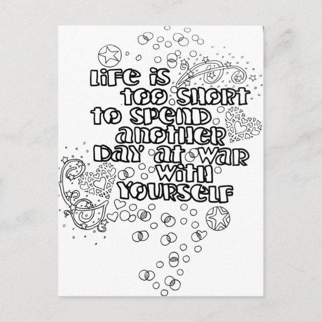 Colorez votre propre carte postale (Devant)