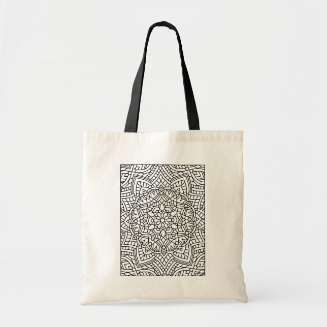 Colorez votre propre Sac fourre-tout Mandala (Devant)