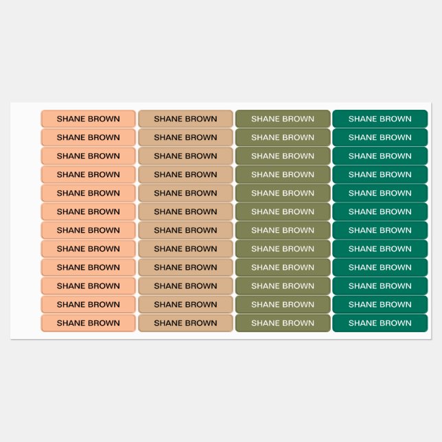 ColorFlex Iron-On Labels (Sheet)