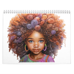 Colorful 12 months calendar