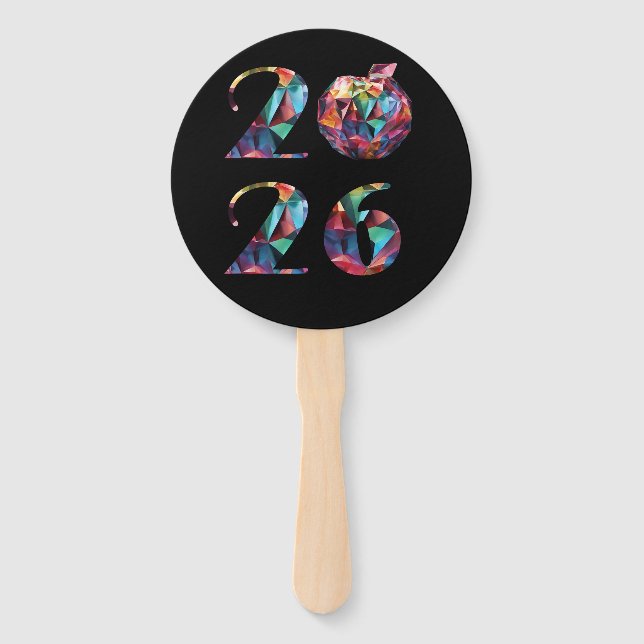 Colorful 2026- hand fan (Front)