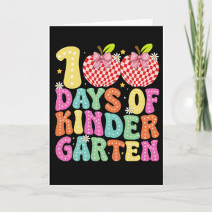Colorful 67th Day Of School Vibes Elementary Card