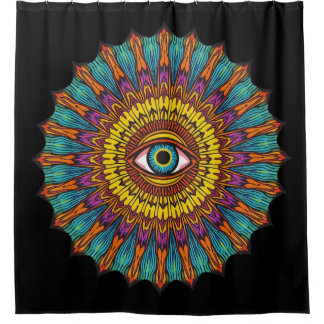 Colorful 90s Mandala Art -Trippy Third Eye Graphic