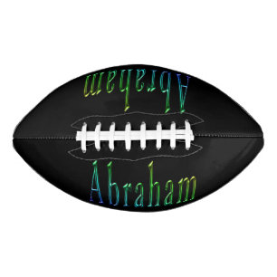 Colorful Abraham Name, Football