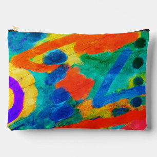 Colorful Abstract Art Accessory Pouch