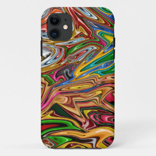 Colorful abstract art iPhone 11 case