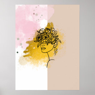 Colorful abstract art poster