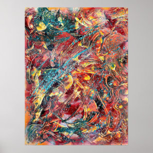 Colorful Abstract Art Print –Ignition No. 1