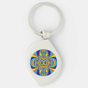 Colorful Abstract Background-14334 Keychain