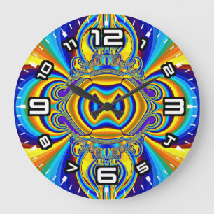 Colorful Abstract Background-14334 Large Clock