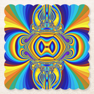 Colorful Abstract Background-14334 Paper Coaster