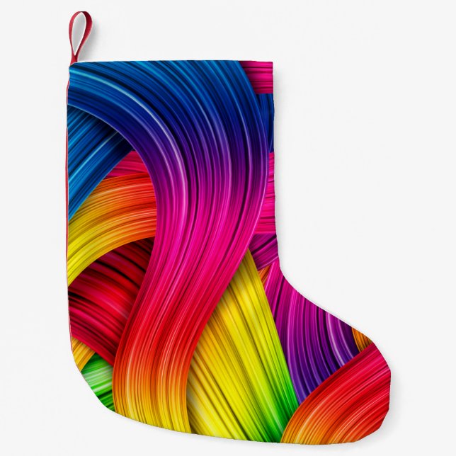 colorful abstract backgroundbackground,color,abstr small christmas stocking (Front)