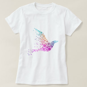 Colorful Abstract Bird In Flight T-Shirt