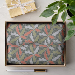 Colorful Abstract Botanical  Tissue Paper