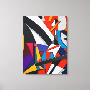 colorful abstract Canvas Wall Art For Living Room