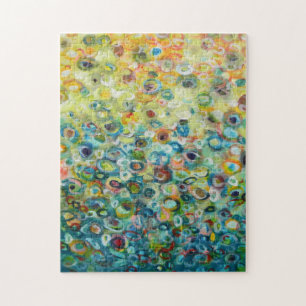Colorful Abstract Circle Painting Jigsaw Puzzle