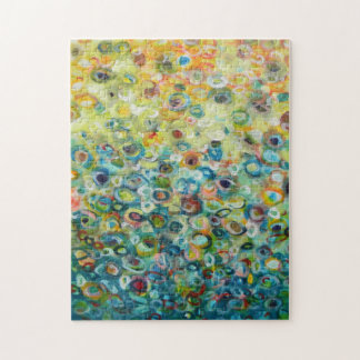 Colorful Abstract Circle Painting Jigsaw Puzzle