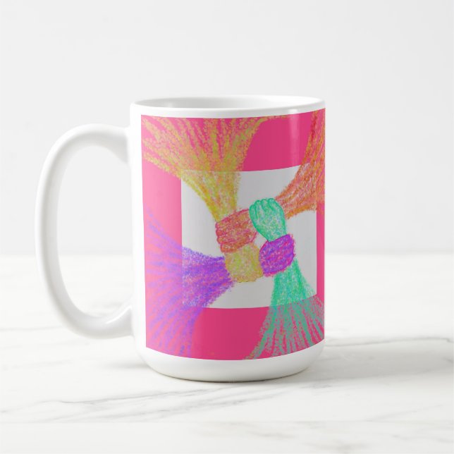 Colorful Abstract Coffee Mug (Gauche)