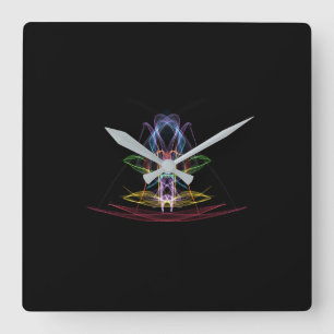 Colorful Abstract Design Wall Clock