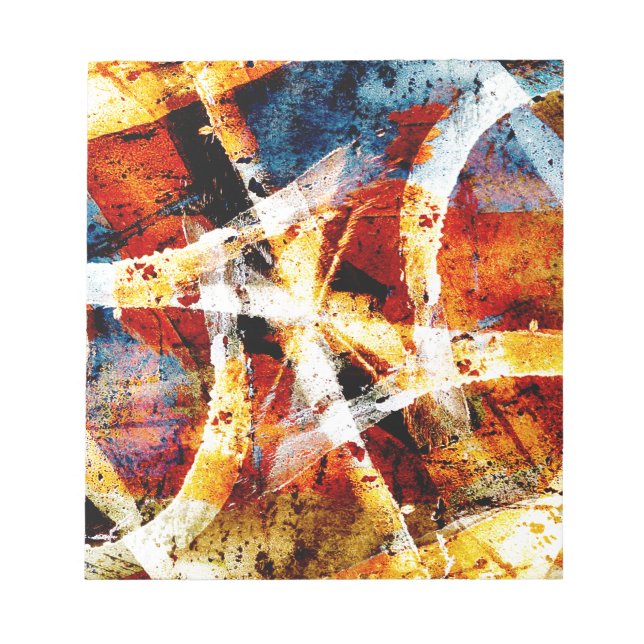 Colorful abstract graffiti notepad (Front)