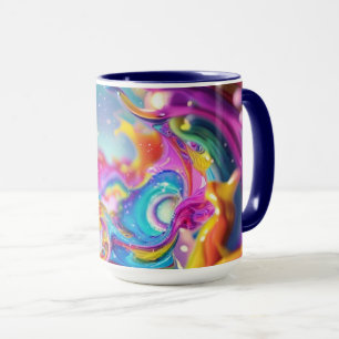 Colorful Abstract Graphic Modern Design 15oz Mug