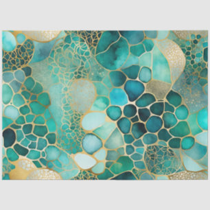 Colorful Abstract Ink Art Tissue Paper