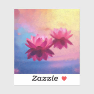 Colorful Abstract Lotus Flowers