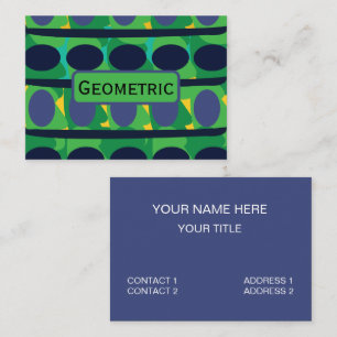 Colorful Abstract Modern Geometric Business Card