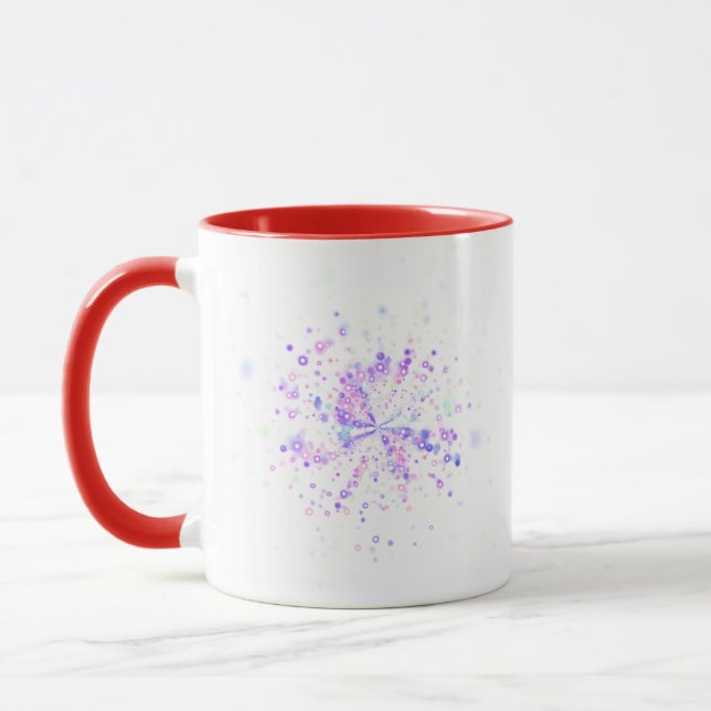 Colorful Abstract Neon Splash Mug (Left)
