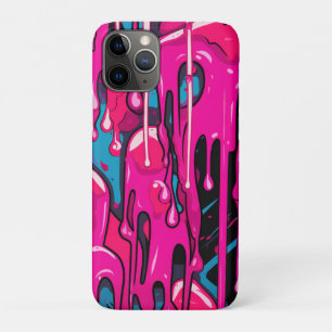Colorful Abstract Paint Drips (15) iPhone 11 Pro Case