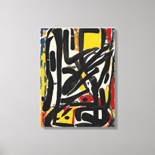 Colorful Abstract Painting Canvas Print