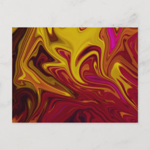 Colorful abstract painting postcard
