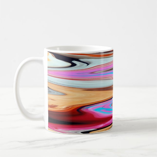 Colorful abstract pattern  coffee mug (Left)