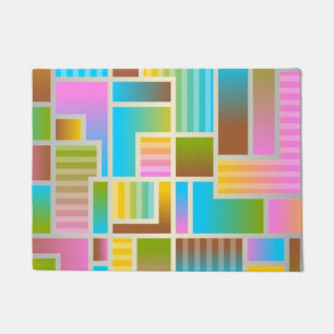COLORFUL ABSTRACT PATTERN DOORMAT