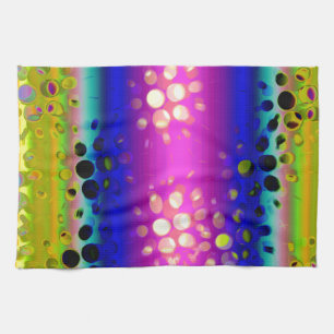 Colorful Abstract Pattern Kitchen Towel