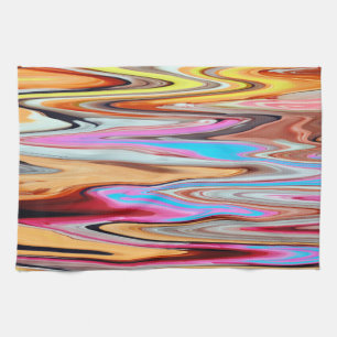 Colorful abstract pattern        kitchen towel