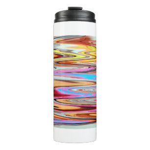 Colorful abstract pattern   thermal tumbler