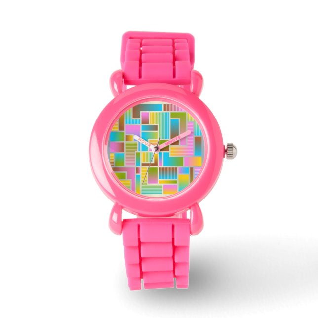 COLORFUL ABSTRACT PATTERN WATCH (Front)
