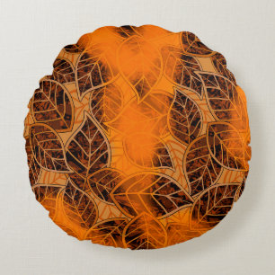 Colorful abstract patternmodern,abstract,art,artis round pillow