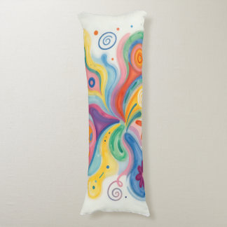 Colorful Abstract Patterns  Body Pillow
