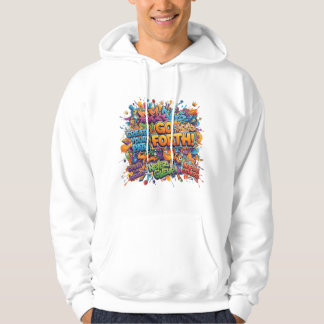 Colorful Abstract Pop Art Men's Hoodie