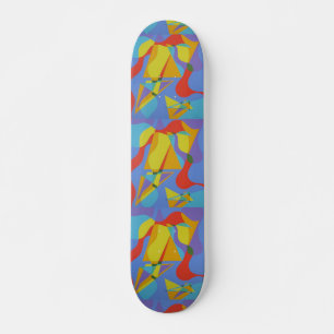 Colorful Abstract Skateboard Deck Art