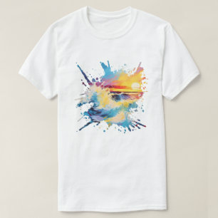 Colorful Abstract Sunset T-Shirt