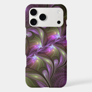 Colorful Abstract Violet Purple Khaki Fractal Art