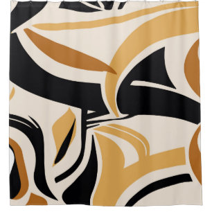 Colorful abstract wave pattern on beige. Vintage I