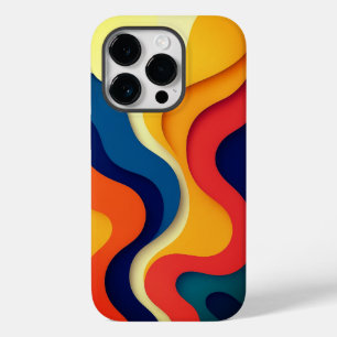 Colorful Abstract Waves Case-Mate iPhone 14 Pro Case